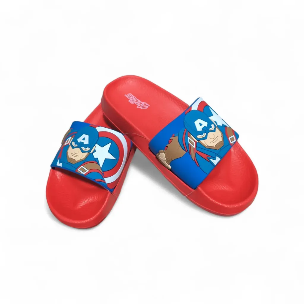 SANDALIA SLIDE CAPITÁN AMÉRICA