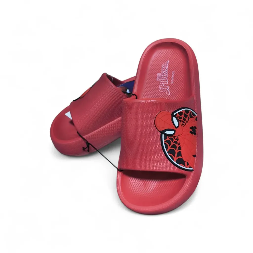 SANDALIA SLIDE SPIDERMAN (31, Negro)