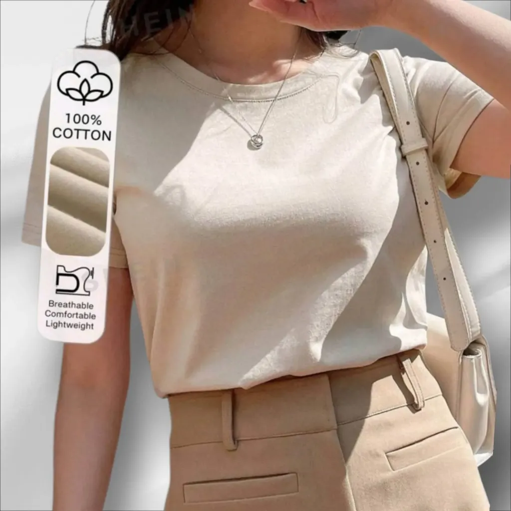 POLO AJUSTABLE CON HOMBRO ASIMETRICO 100% ALGODÓN MANGA CORTA