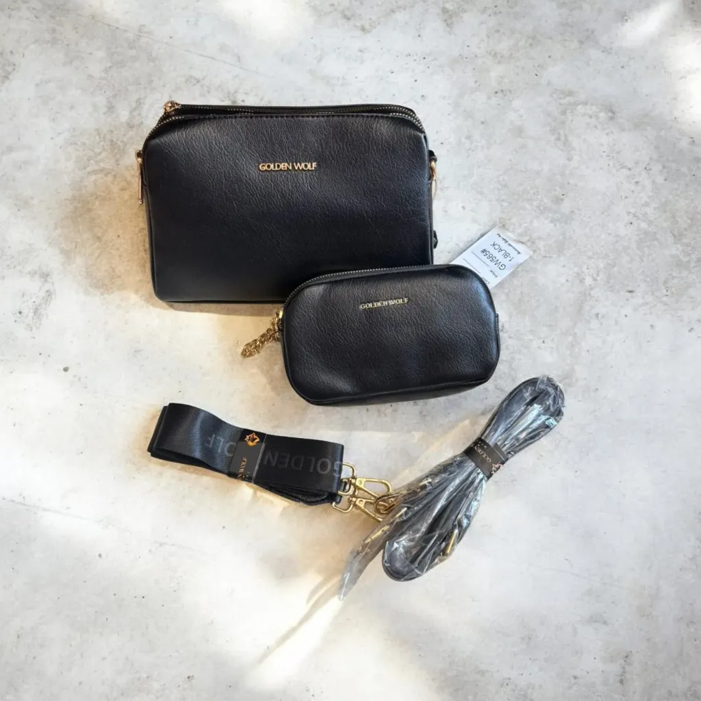 SET DE CROSSBODY 2 EN 1 GOLDEN WOLF (Blanco)