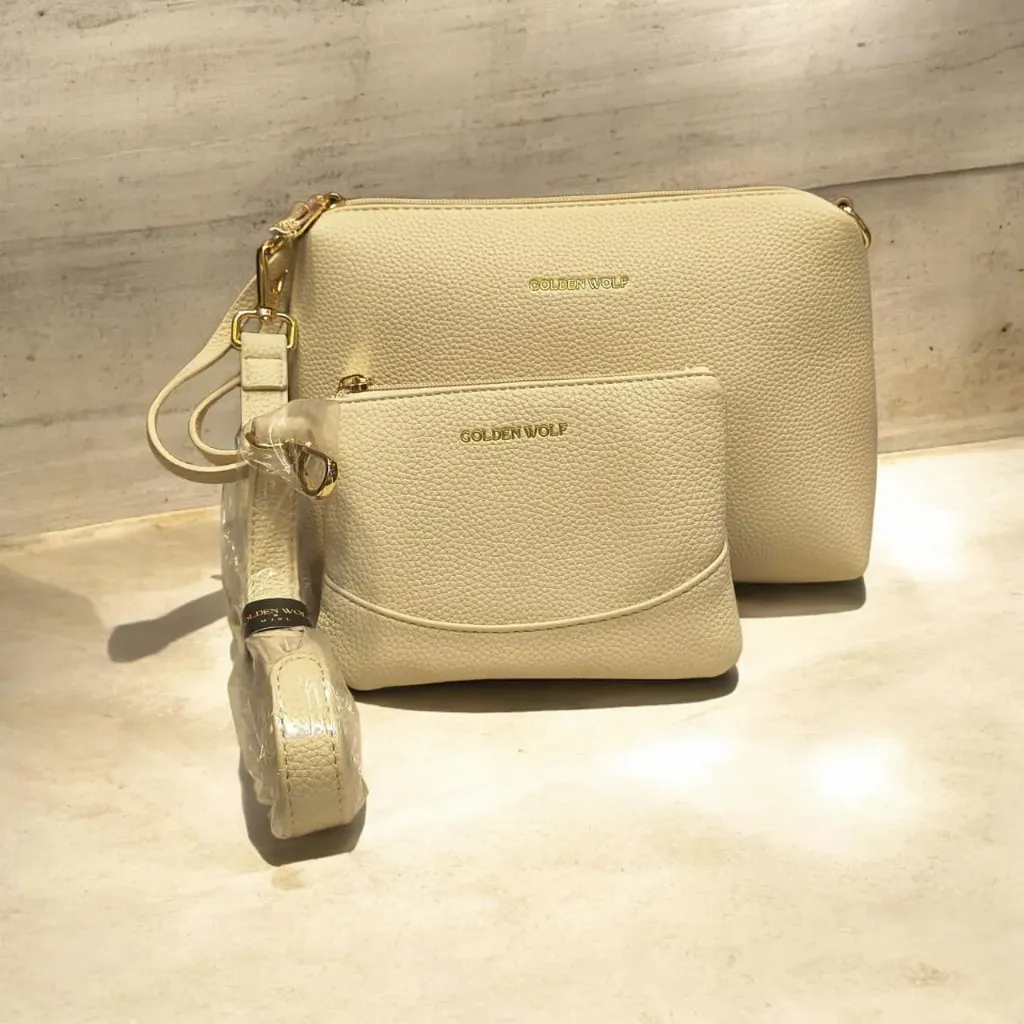 SET DE BOLSO BANDOLERA & MONEDERO GOLDEN WOLF