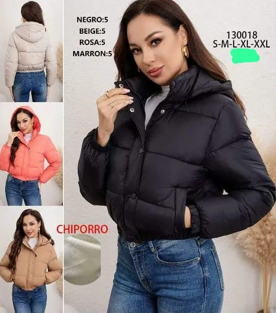 CASACA PUFFER & CHIPORRO CON CAPUCHA