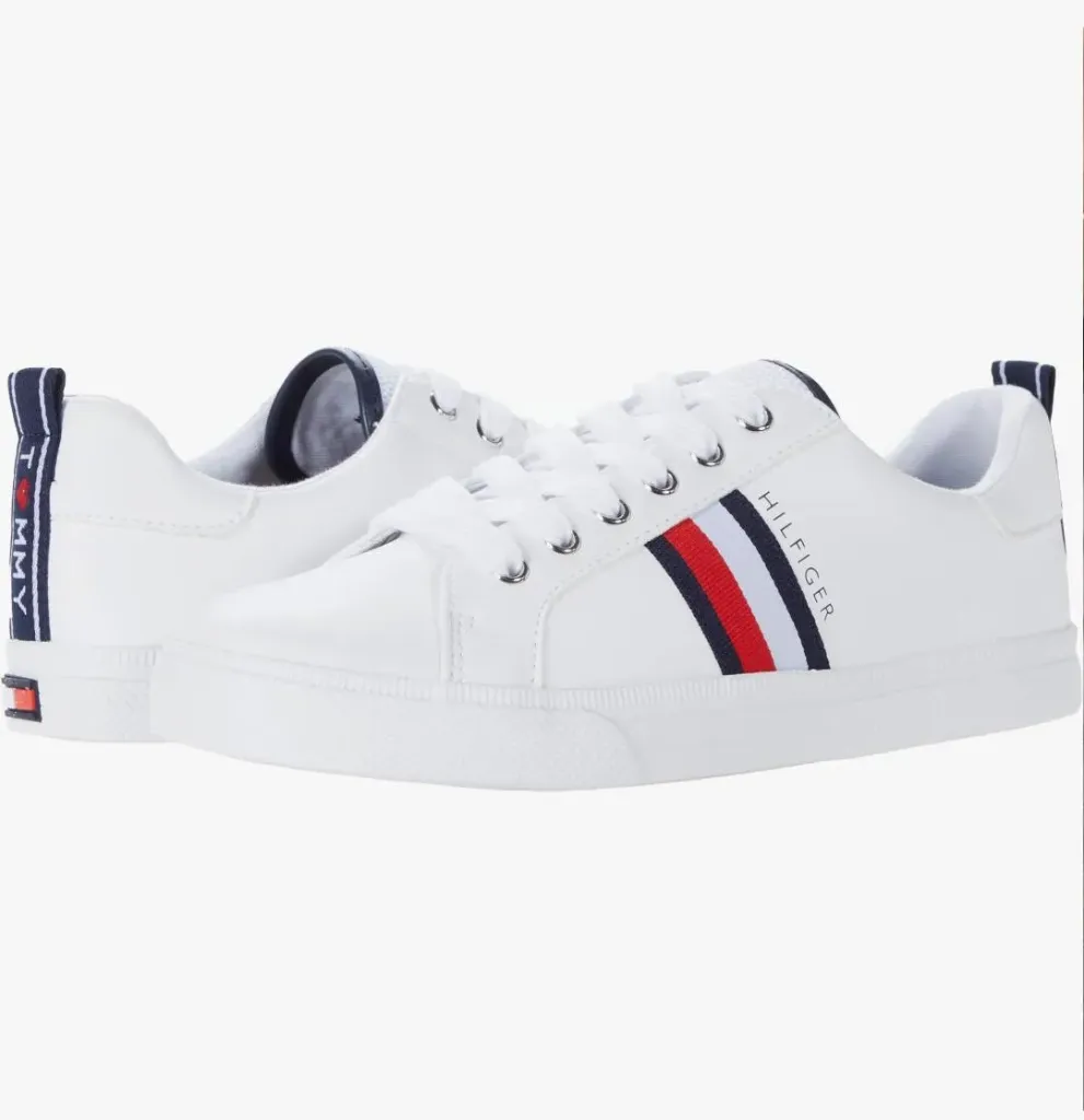 ZAPATILLAS URBANA BLANCA CON FRANJA CLÀSICA TOMMY HILFIGER.